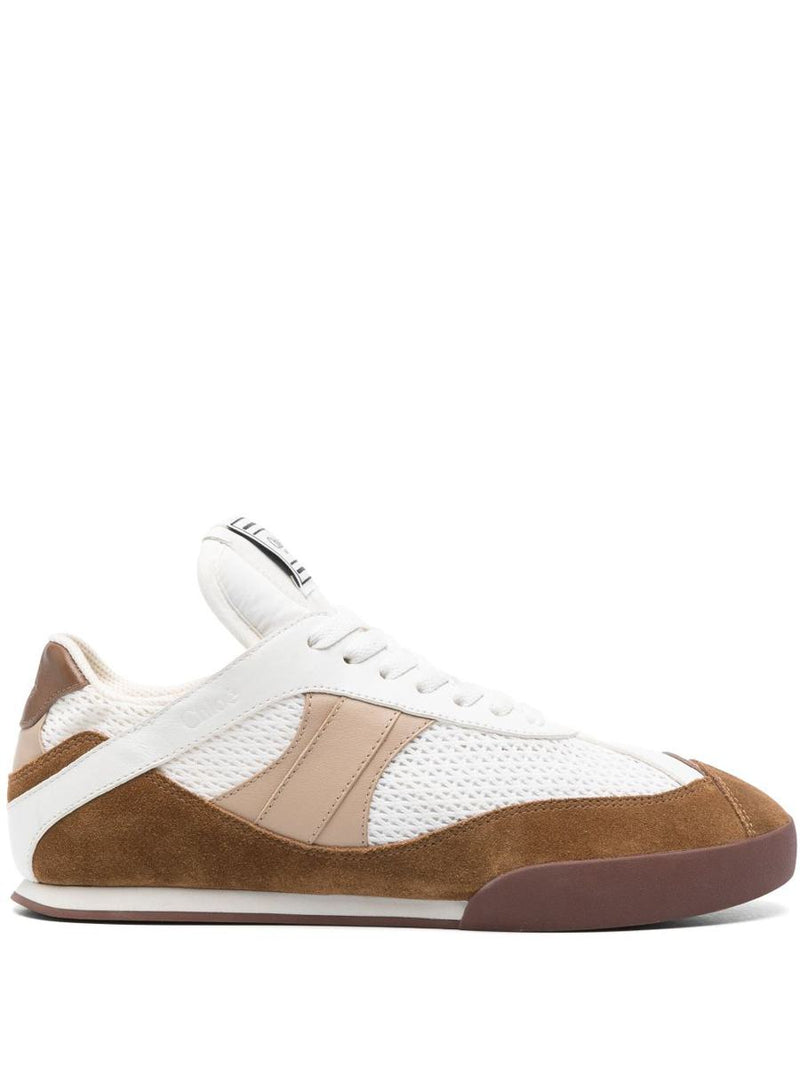 Chloé Chloé Kick Suede And Recycled Tissue Sneakers