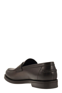Doucal's Leather Penny Loafer
