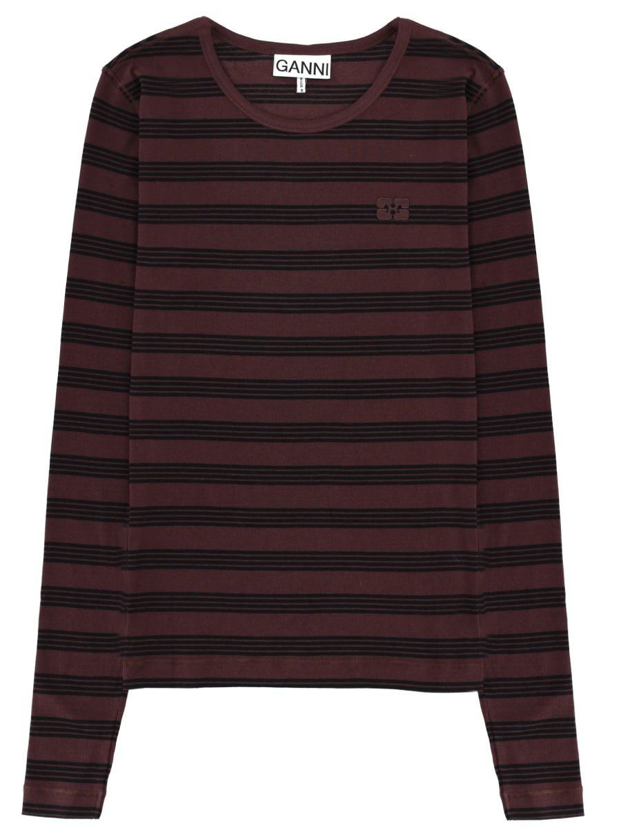 Ganni Long-Sleeved T-Shirt