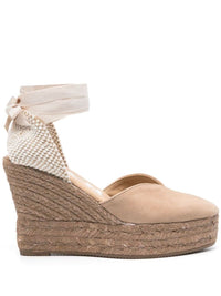 Manebí Hamptons Suede Heart-Shaped Wedge Espadrilles