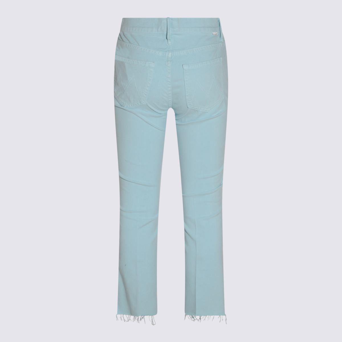 Mother Light Blue Cotton Jeans