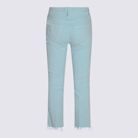 Mother Light Blue Cotton Jeans