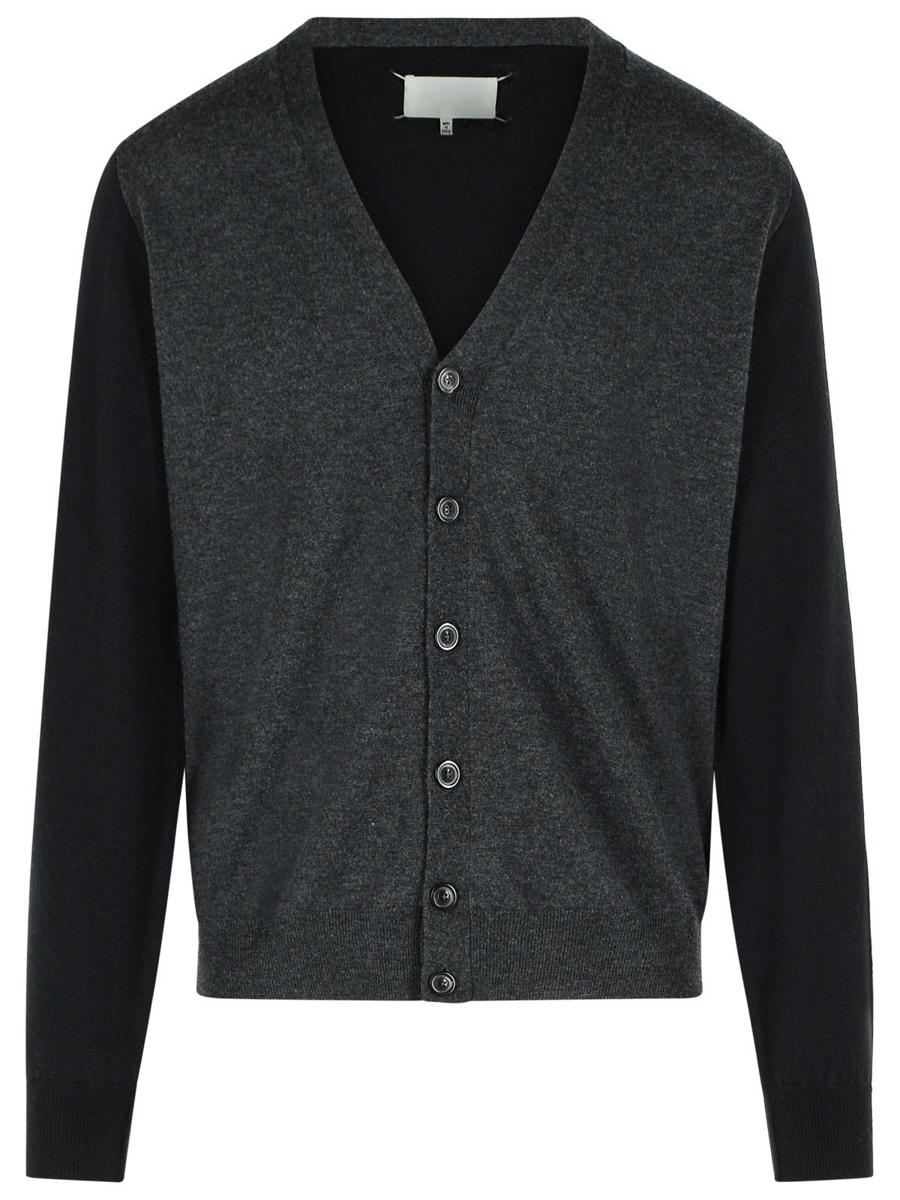 Maison Margiela Grey Wool Cardigan