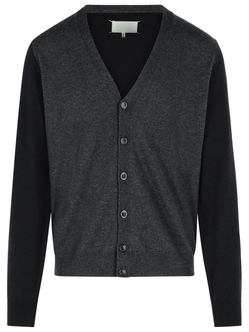 Maison Margiela Grey Wool Cardigan