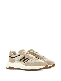 Hogan Suede, Smooth Leather And Mesh Hyperlight Sneakers Shoes