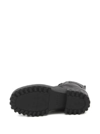 Hogan H700 Chunky Biker Boots In Leather Shoes