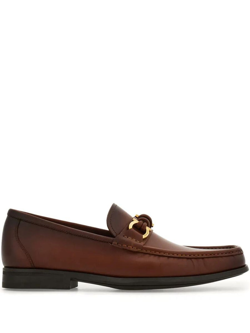 Salvatore Ferragamo Alain Leather Loafers With Hues Shoes