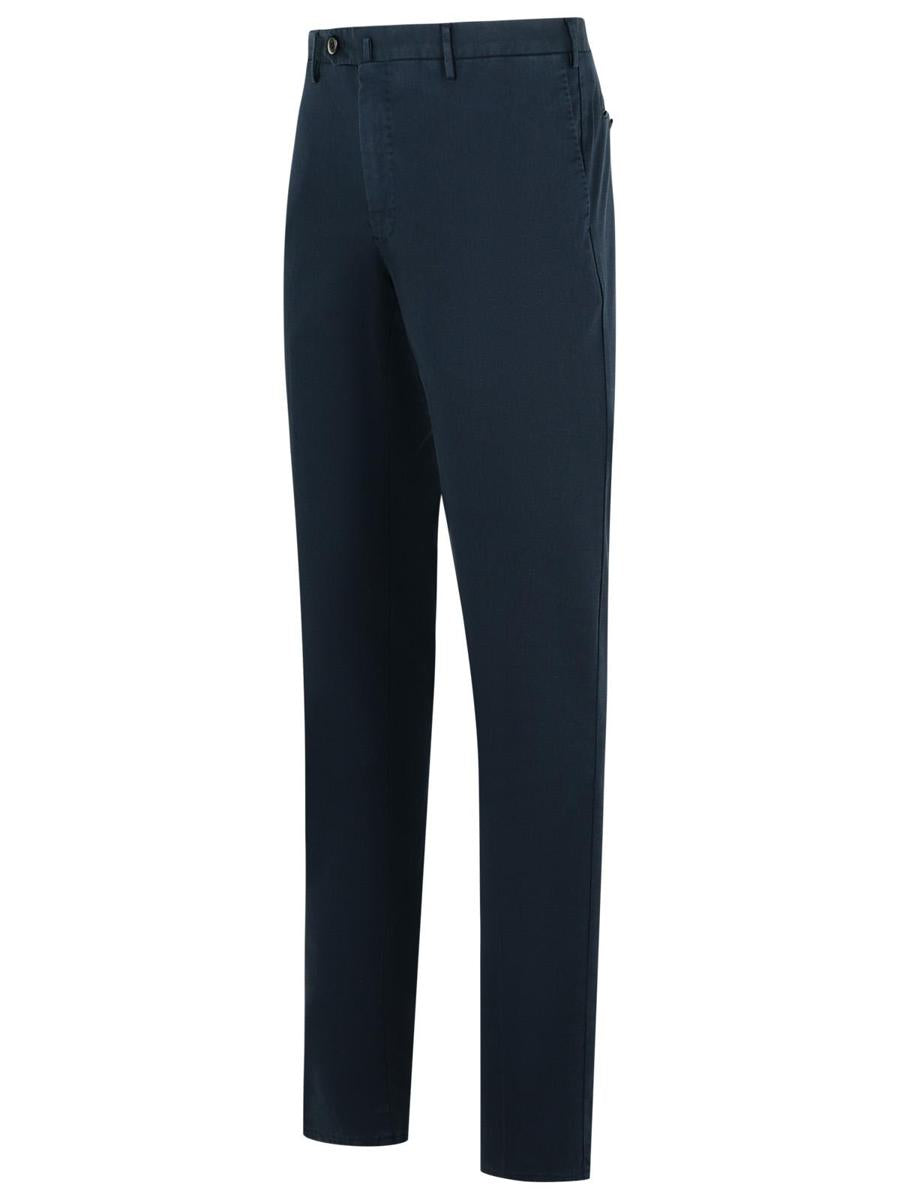Pt Torino 'Superslim' Navy Cotton Pants