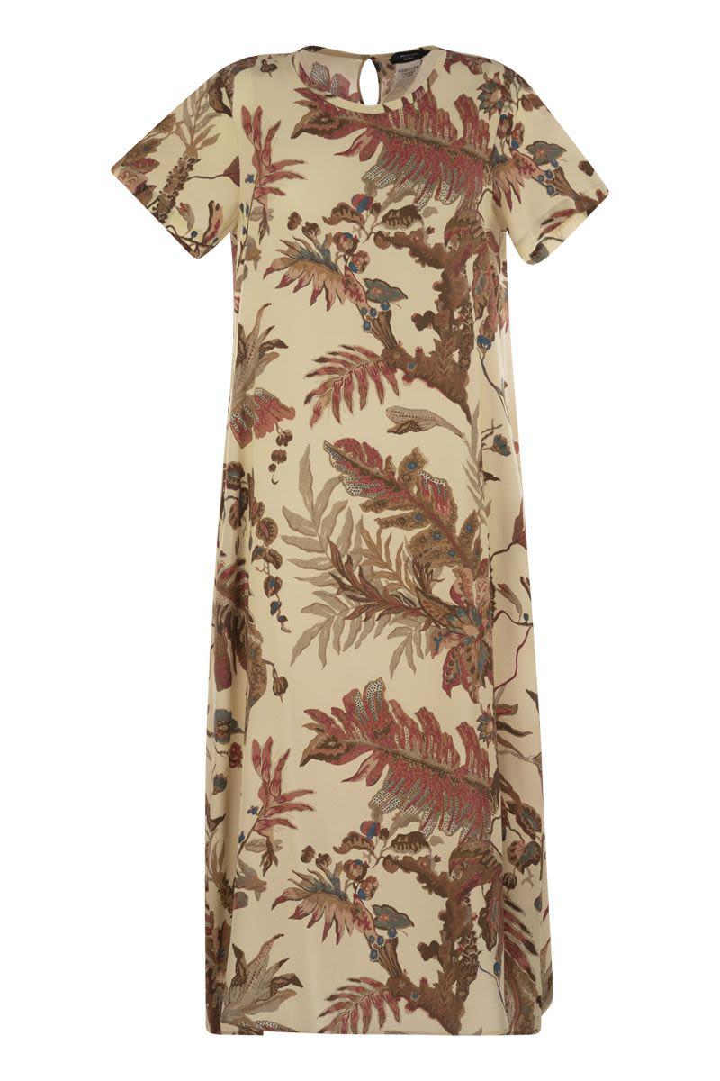 Weekend Max Mara Revere - Printed Silk T-Shirt Dress