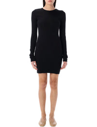 Eterne Long Sleeve Crewneck Mini Dress
