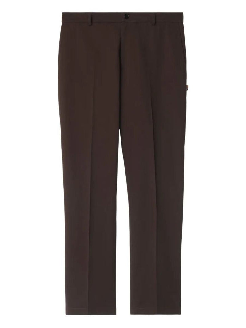 Burberry Slim Fit Cotton Chino Trousers Clothing