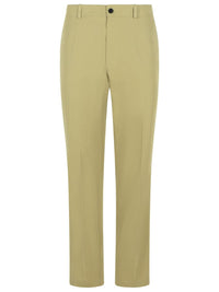 Burberry Green Cotton Pants