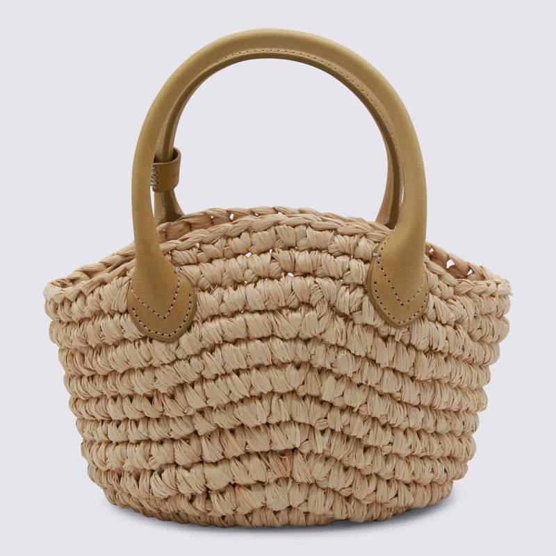 Helen Kaminski Natural Raffia Top Handle Bag