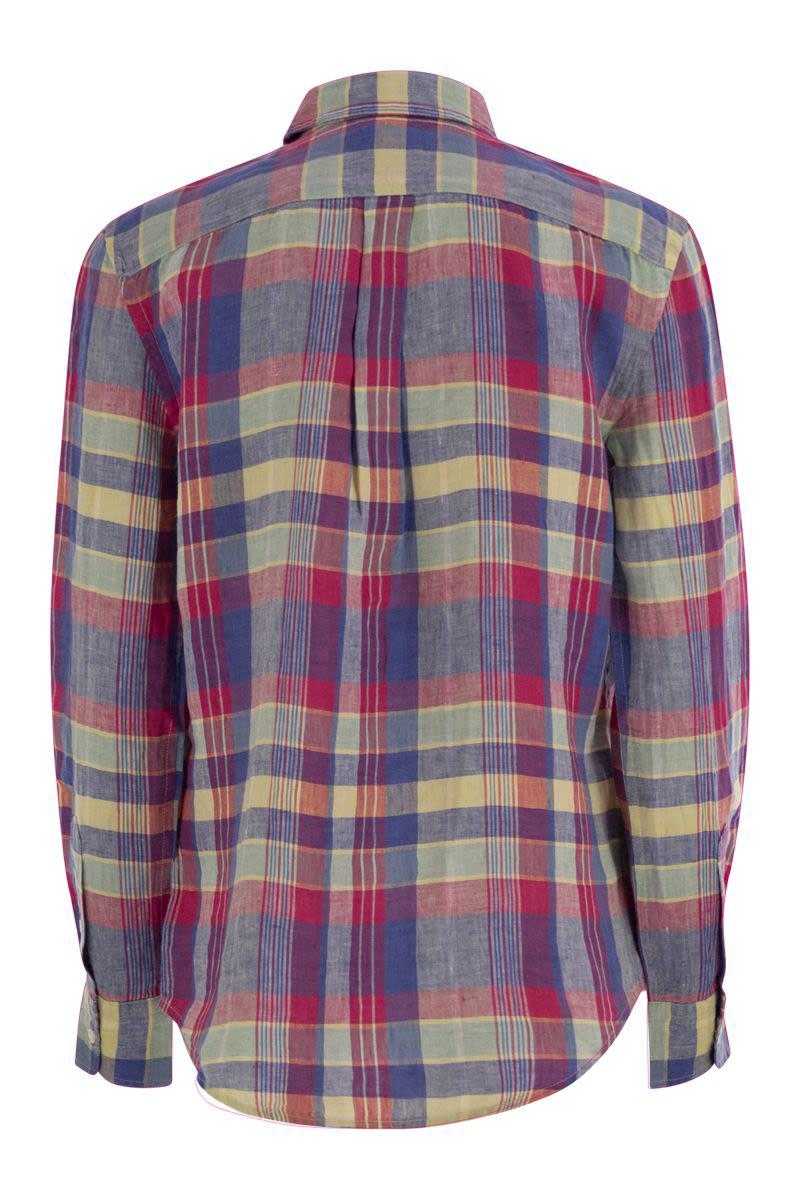 Polo Ralph Lauren Calssic-Fit Linen Plaid Shirt