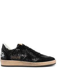 Golden Goose "Ballstar" Glitter Upper Nylon Tongue Suede Toe Star And Spur Shoes