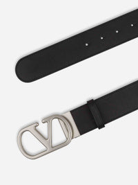 Valentino Garavani Vlogo Leather Belt