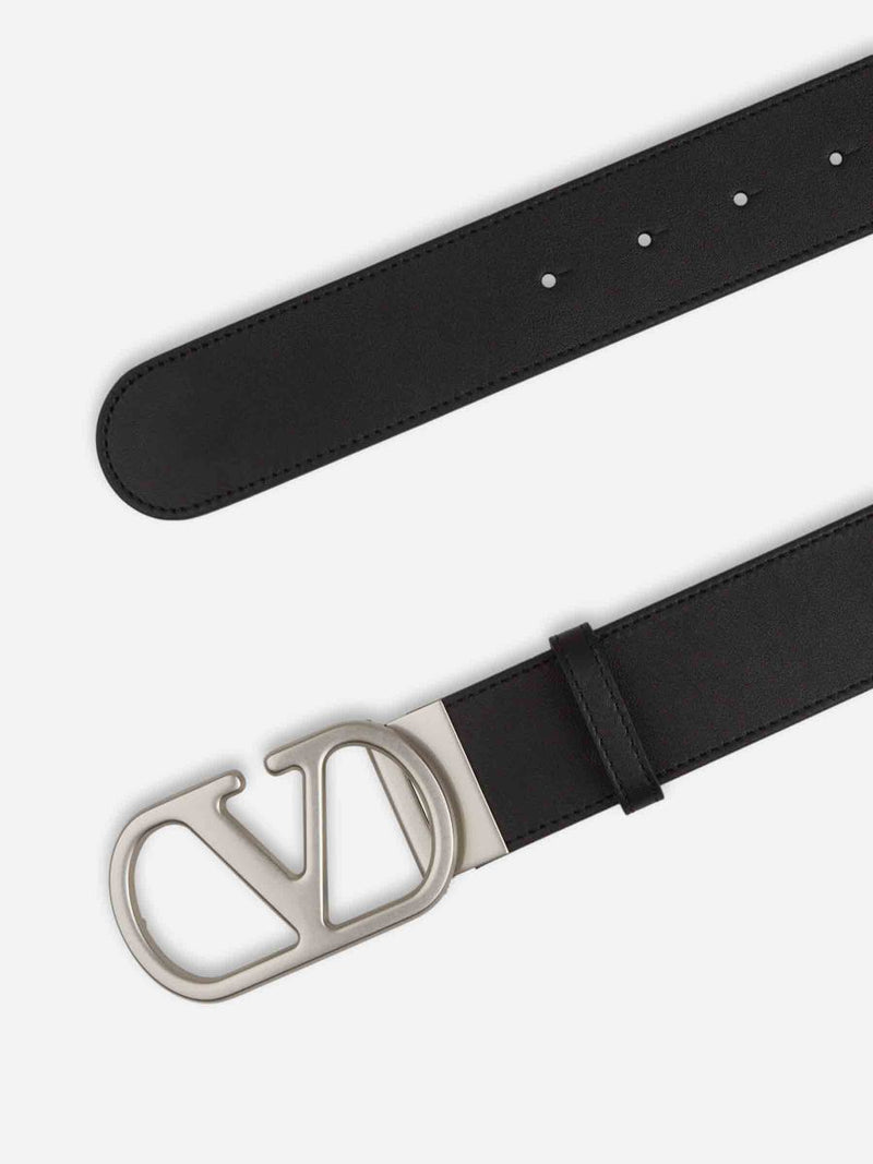 Valentino Garavani Vlogo Leather Belt