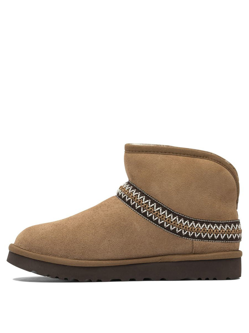 UGG "Classic Mini Crescent" Ankle Boots