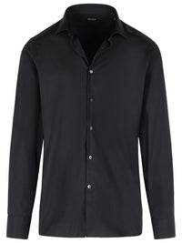 Zegna 'Trofeo' Black Cotton Shirt