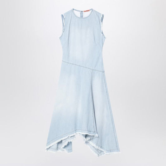 Acne Studios Light Denim Asymmetric Dress