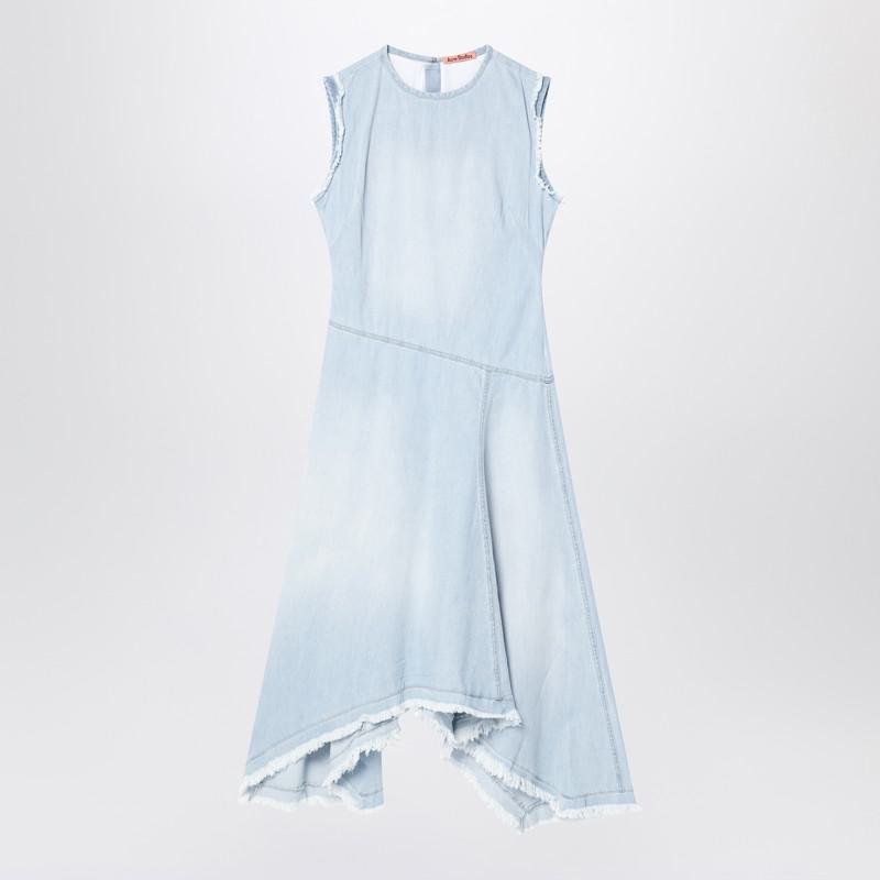 Acne Studios Light Denim Asymmetric Dress
