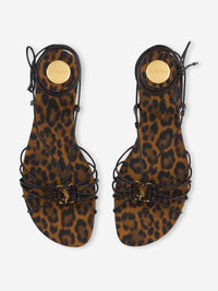 Saint Laurent Babylone Leather Sandals