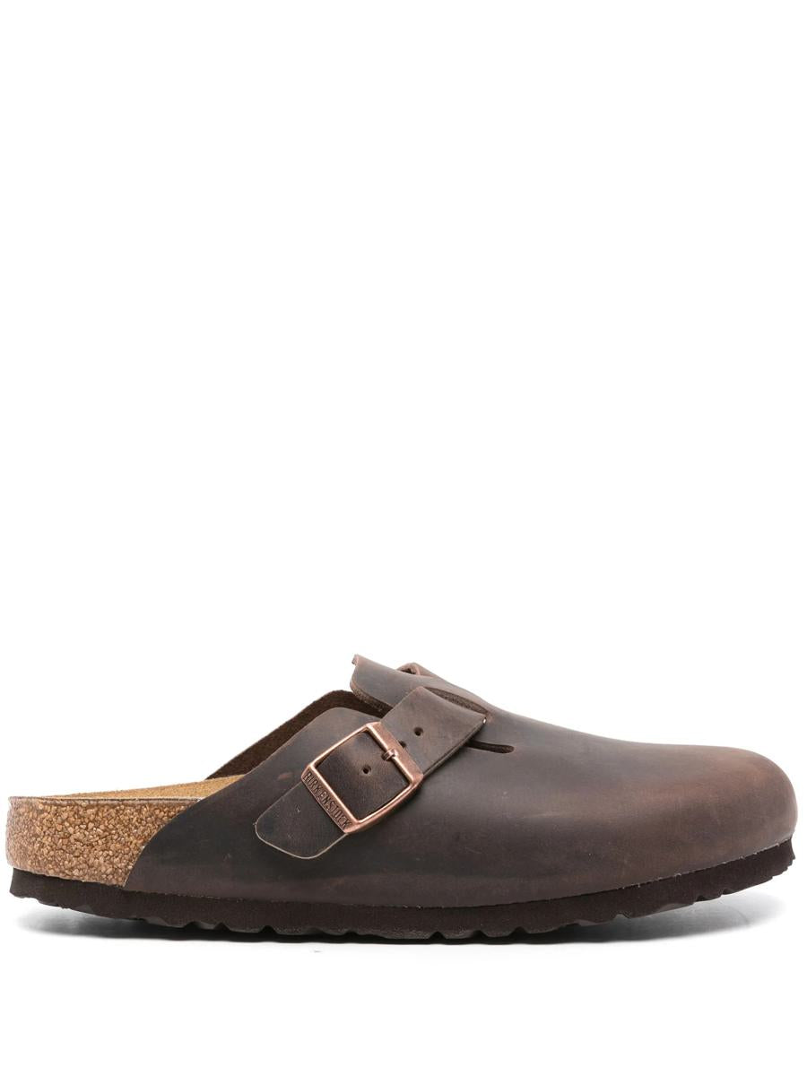 Birkenstock Boston Habana, Oiled Leather Shoes