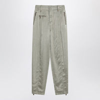 Burberry Trousers With B Shield Emblem In