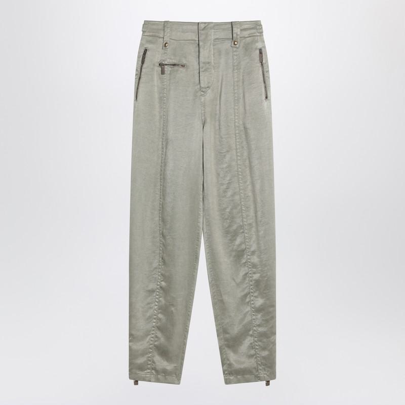 Burberry Trousers With B Shield Emblem In