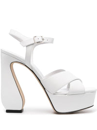 Si Rossi Leather Heel Sandals