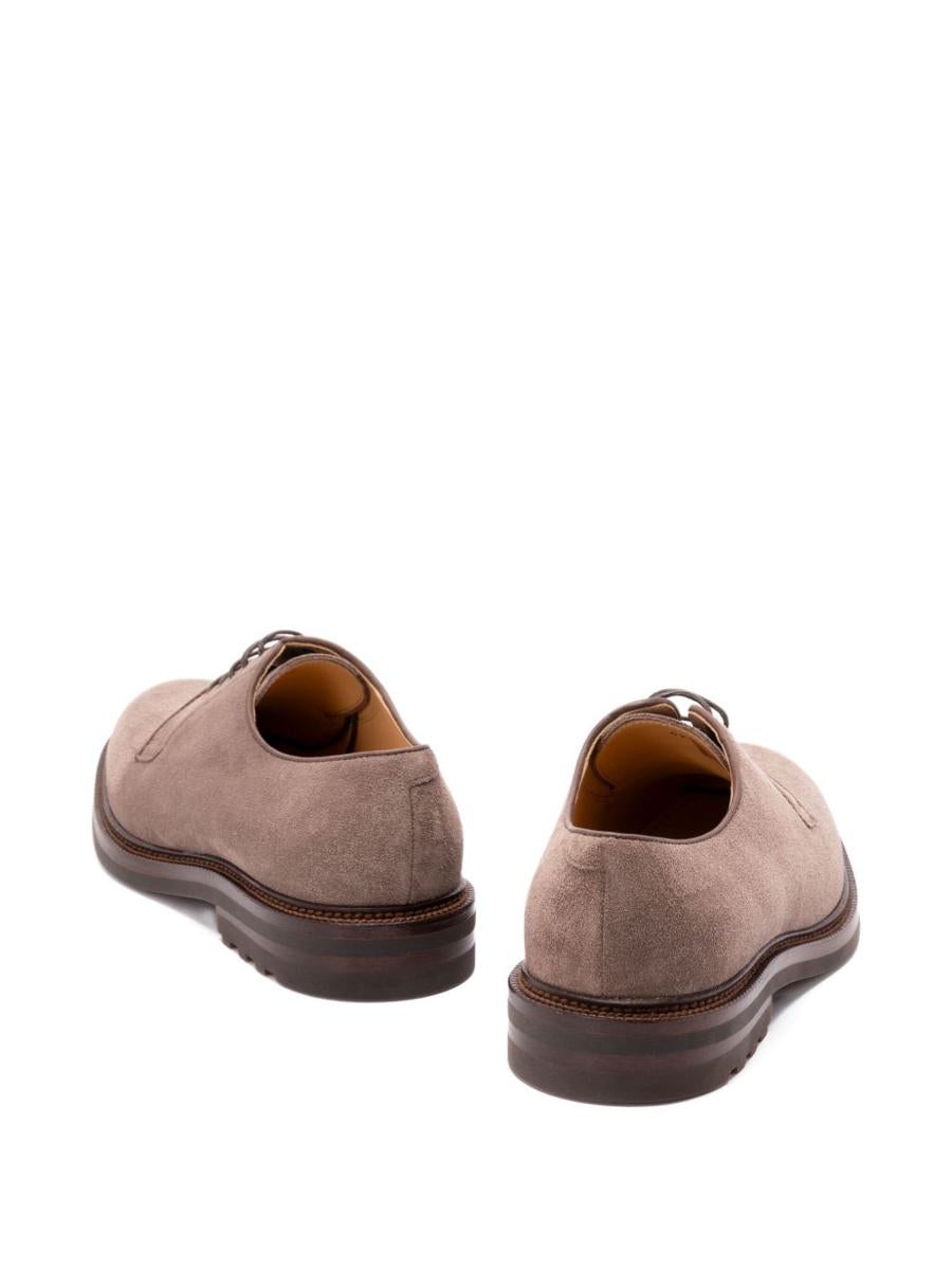 Brunello Cucinelli Suede Leather Lace-Up Shoes