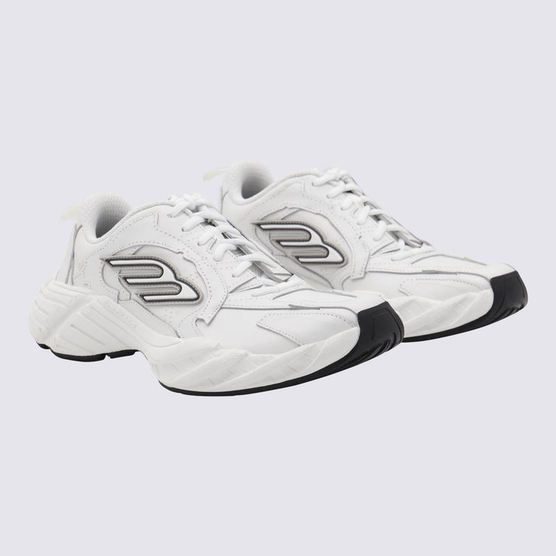 Balenciaga White Leather Monday Sneakers