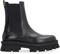 Salvatore Ferragamo Leather Chelsea Boots