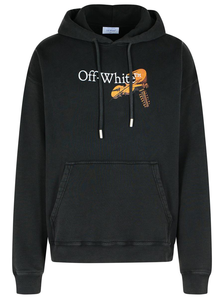 Off-White 'Cupid Arrow' Black Cotton Sweatshirt