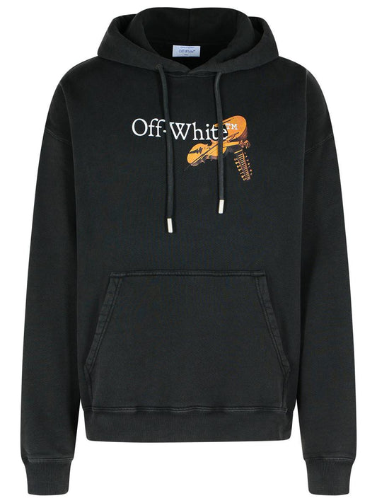 Off-White 'Cupid Arrow' Black Cotton Sweatshirt