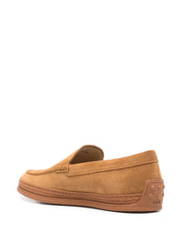 Tod'S Cord Weaving Slip-On Suede Loafers Shoes