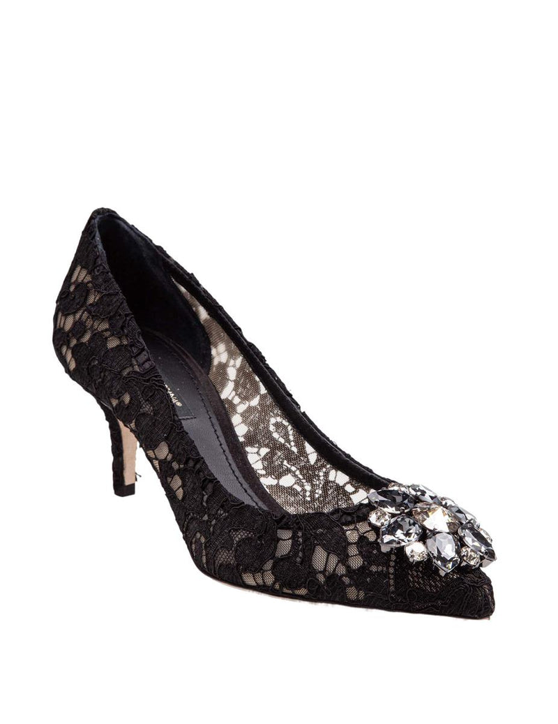 Dolce & Gabbana Bellucci Lace Pumps Taormina With Embroidery