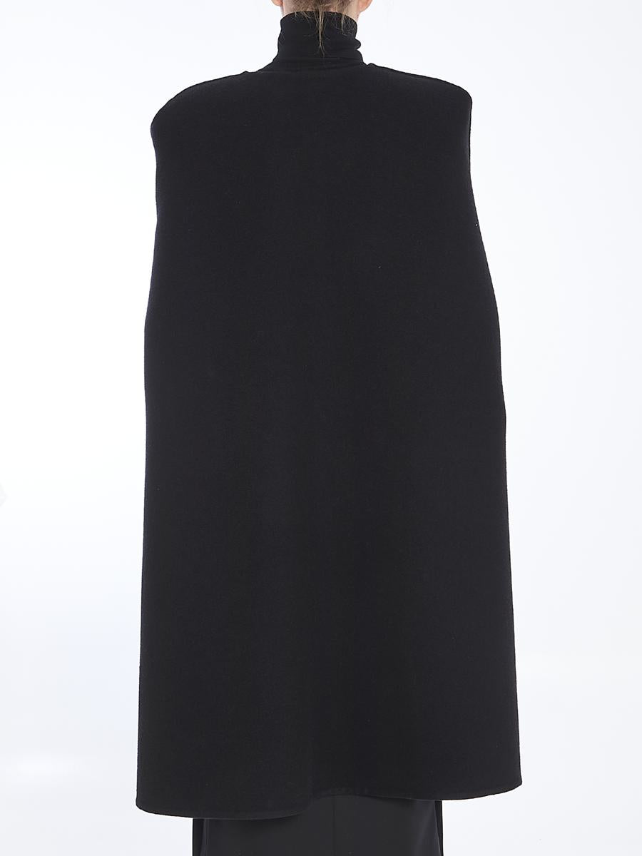 Fluffy Cashmere Blend Cape