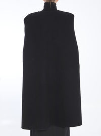 Fluffy Cashmere Blend Cape