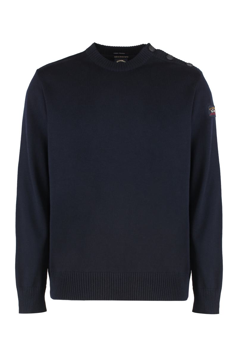 Paul & Shark Virgin Wool Crew-Neck Sweater