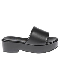 Liviana Conti Leather Platform Mules