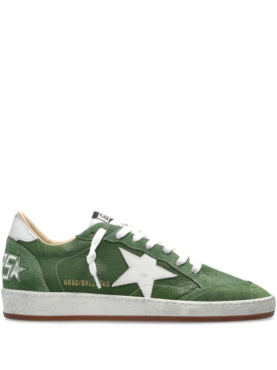 Golden Goose Ballstar Nappa Upper Toe And Spur Nylon Tongue Leather Star Laminated Heel