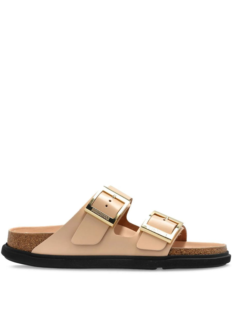 Birkenstock Arizona Db Shine New Beige, Natural Leather Shoes
