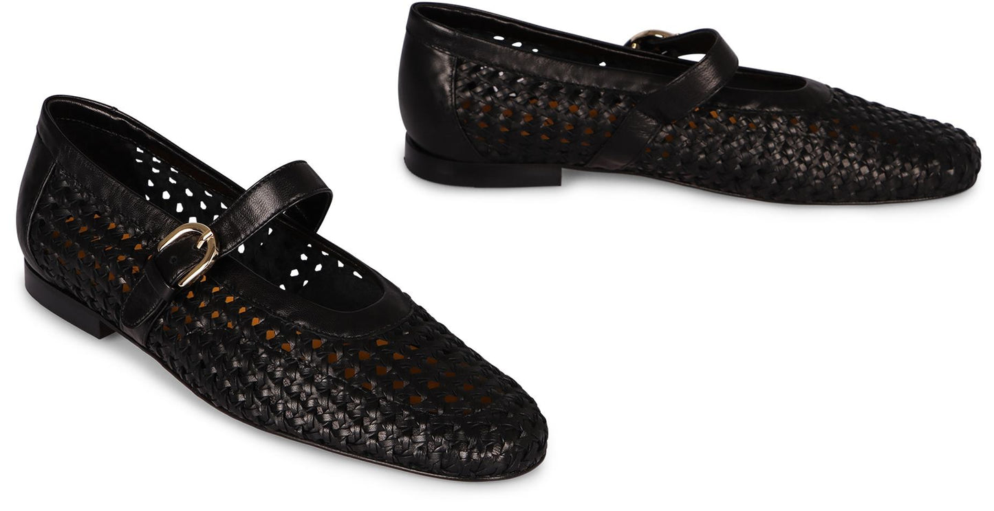 Doucal's Leather Ballet Flats