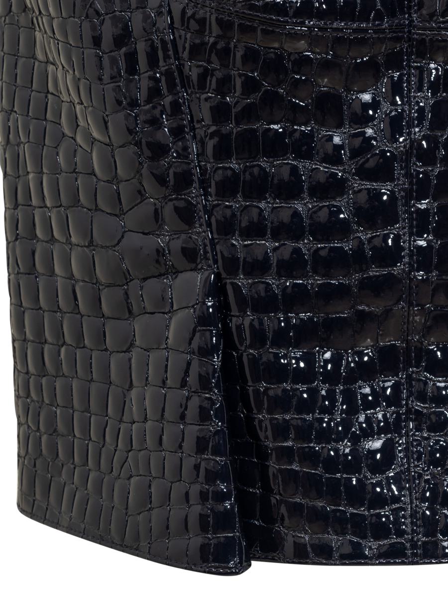 Tom Ford Crocodile Embossed Leather Skirt
