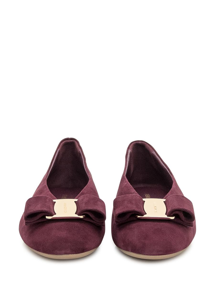 Salvatore Ferragamo Ferragamo Ballerinas In Suede