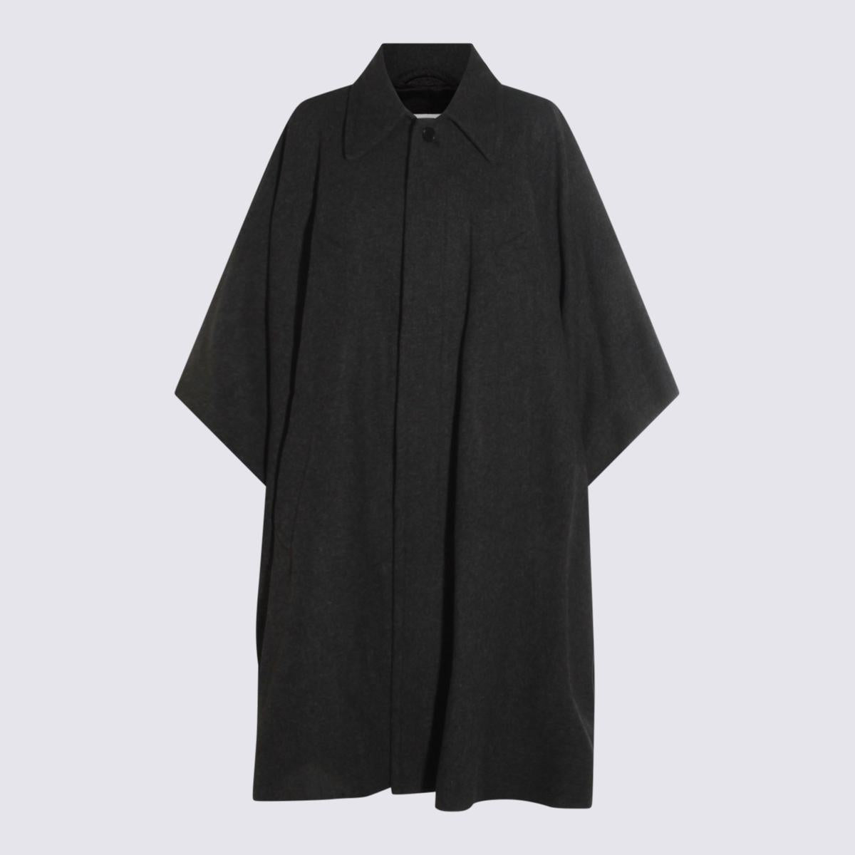 MM6 Maison Margiela Dark Grey Wool Capes