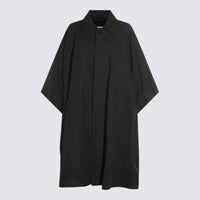 MM6 Maison Margiela Dark Grey Wool Capes