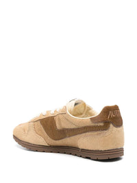 Autry Windspin Sneakers In Beige And Brown Pony Hair Effect Shoes