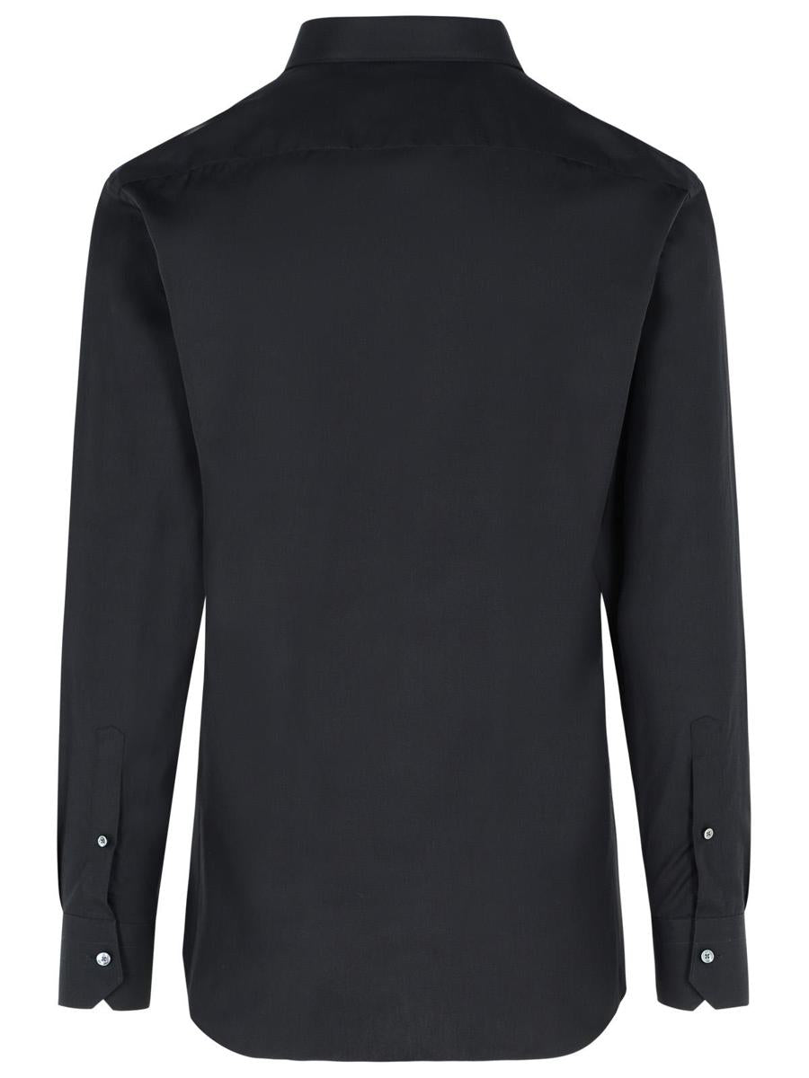 Zegna 'Trofeo' Black Cotton Shirt